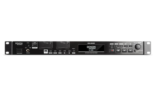 Denon - DN-900R Network SD/USB Audio Recorder with Dante 2x2 Interface