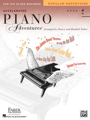 Faber Piano Adventures - Accelerated Piano Adventures for the Older Beginner, Popular Repertoire Book 2 - Faber/Faber - Book