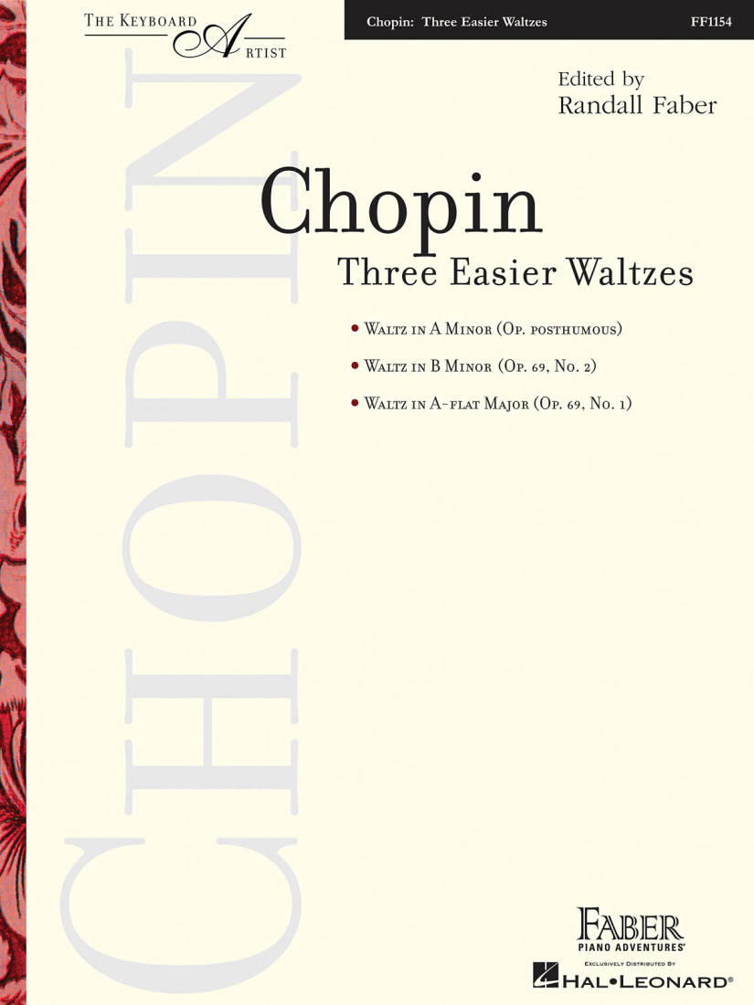 Three Easier Waltzes: The Keyboard Artist - Chopin/Faber - Piano - Book