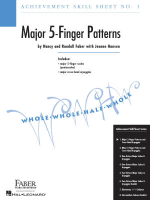 Achievement Skill Sheet No. 1: Major 5-Finger Patterns - Faber/Faber/Hansen - Piano - Sheet Music