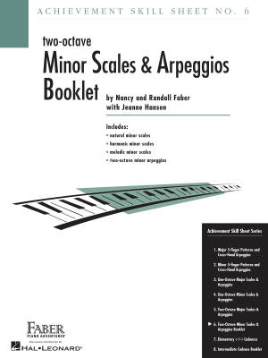 Achievement Skill Sheet No. 6: Two-Octave Minor Scales & Arpeggios - Faber/Faber/Hansen - Piano - Sheet Music