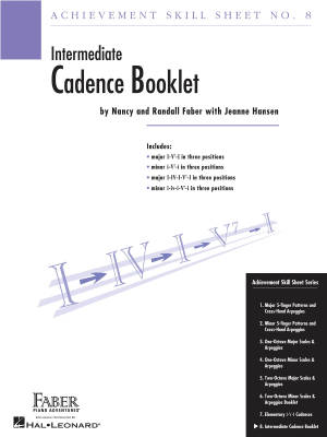 Achievement Skill Sheet No. 8: Cadence Booklet - Faber/Faber/Hansen - Piano - Sheet Music