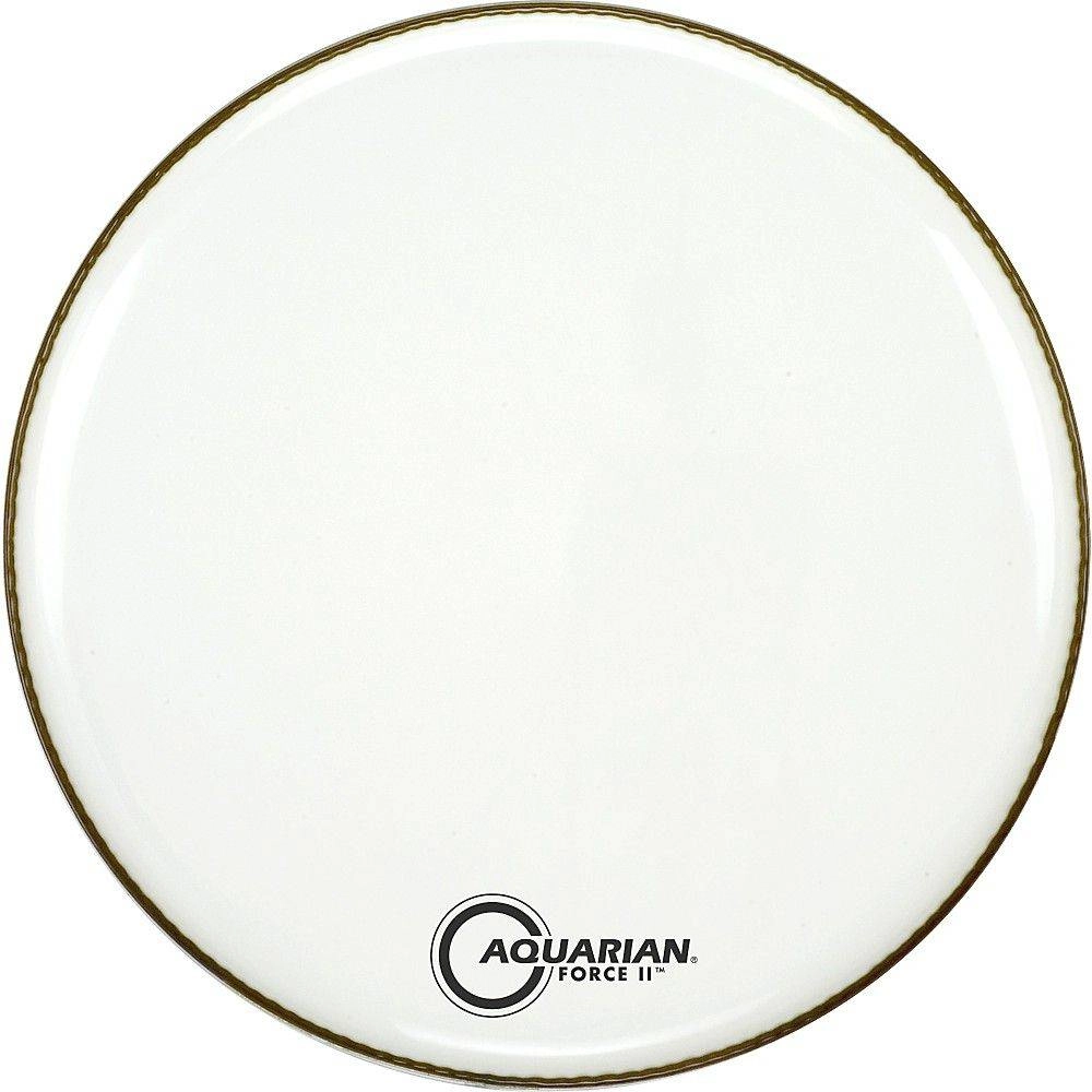 Force II Resonant Bass Drum Head, White - 22\'\'