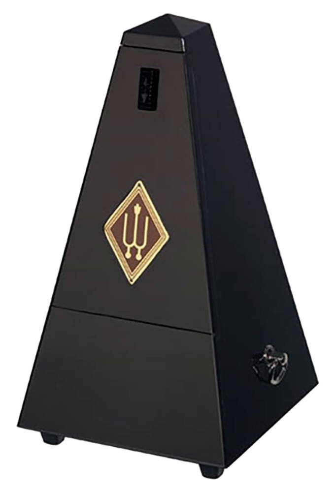 Wood Metronome with Bell - Black Gloss