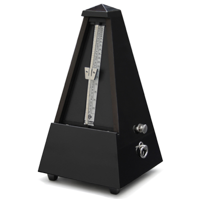 Wood Metronome with Bell - Black Gloss