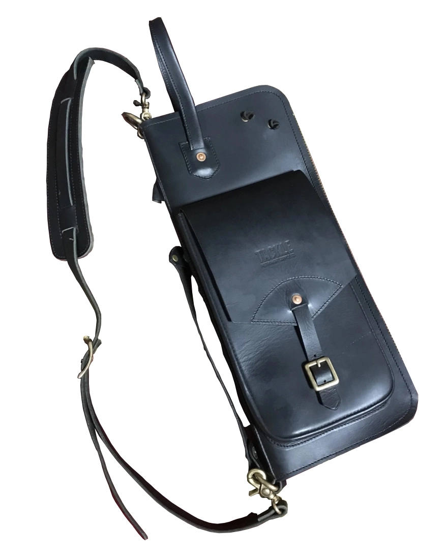 Leather Stick Bag - Black