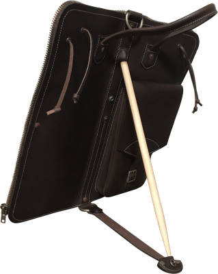 Leather Stick Bag - Black