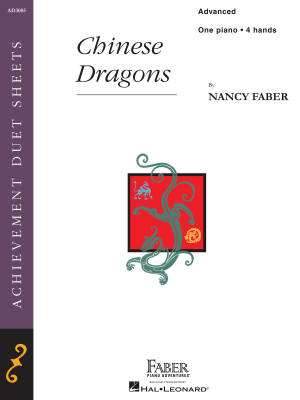 Faber Piano Adventures - Chinese Dragons - Faber - Piano Duet (1 Piano, 4 Hands) - Book