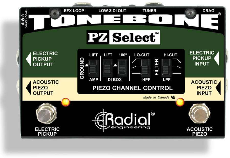 Radial PZ-SELECT Pickup Selector/DI Box