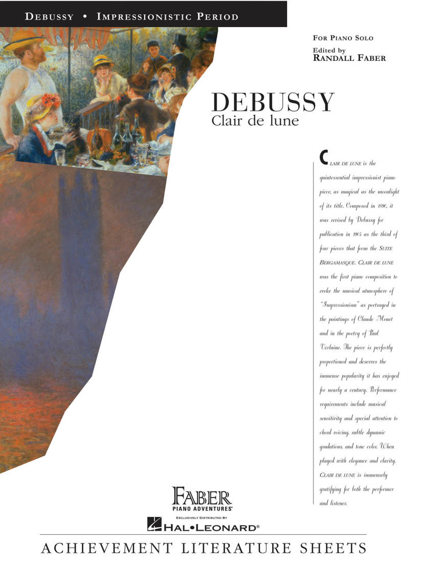 Clair de lune - Debussy/Faber - Piano - Sheet Music