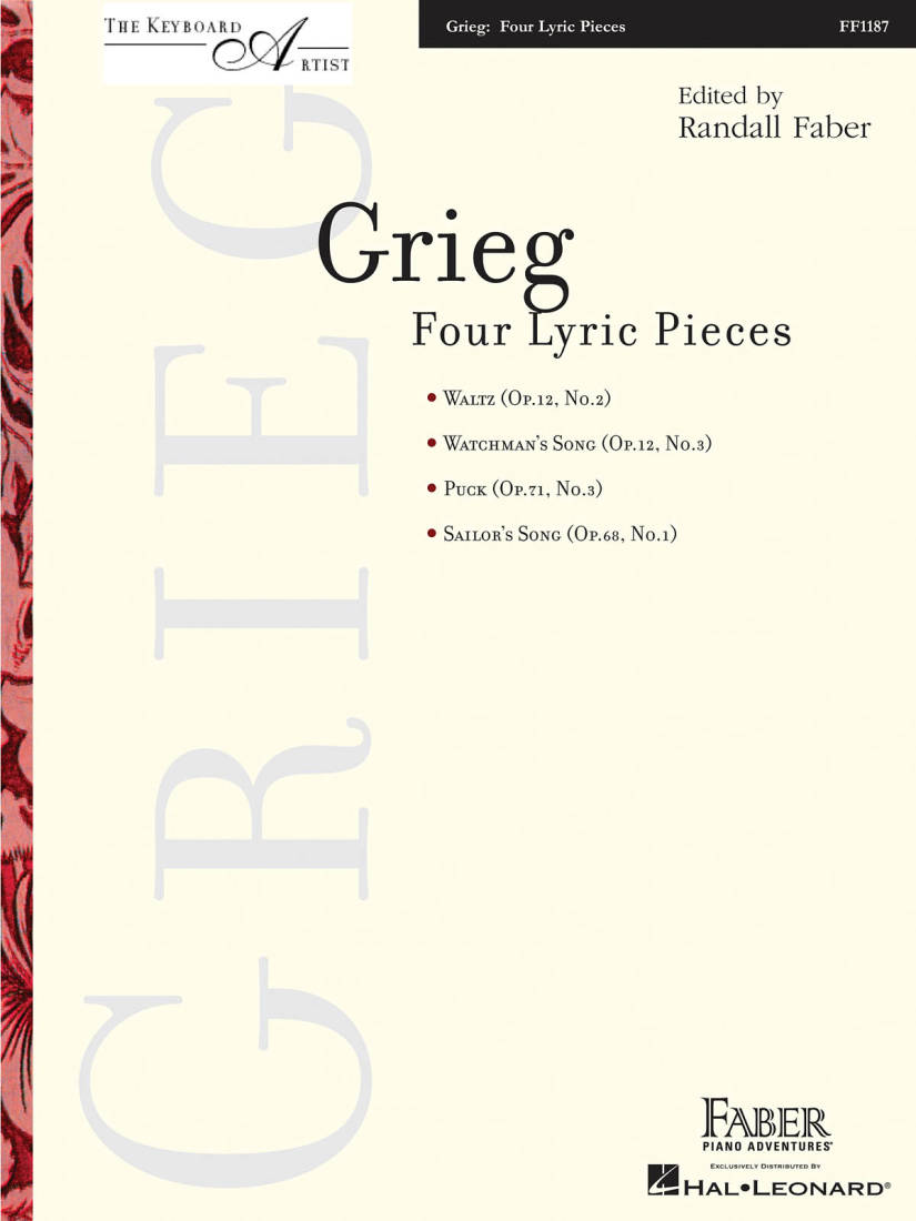 Four Lyric Pieces: The Keyboard Artist - Grieg/Faber - Piano - Book