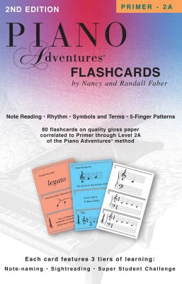 Faber Piano Adventures - Piano Adventures Flashcards In-a-Box - Faber/Faber - Piano - Flashcards