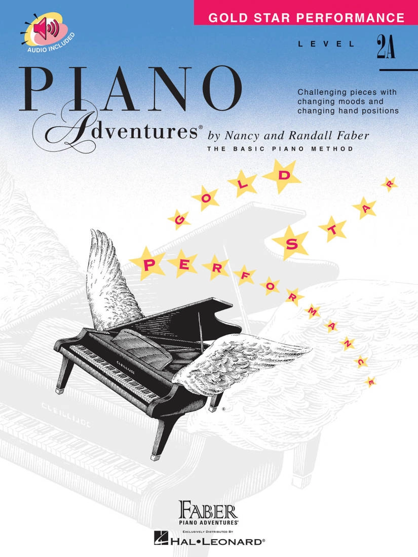 Piano Adventures Gold Star Performance Book, Level 2A - Faber/Faber - Piano - Book/Audio Online