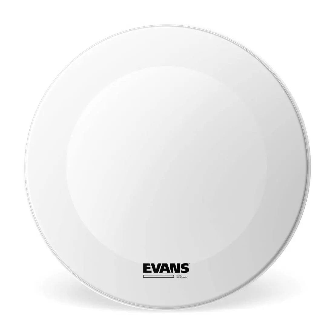 Evans EQ3 Resonant Coated White No Port Drum Head - 20 Inch