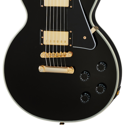 Les Paul Custom Electric Guitar - Ebony