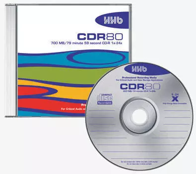 HHB Silver CD-R - 80min 700mb 1x-12x