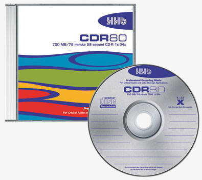 HHB Silver CD-R -  80min 700mb 1x-12x