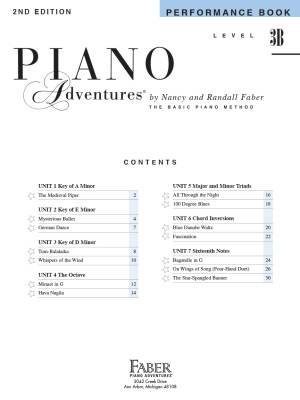 Piano Adventures Performance Book (2nd Edition), Level 3B - Faber/Faber - Piano - Book