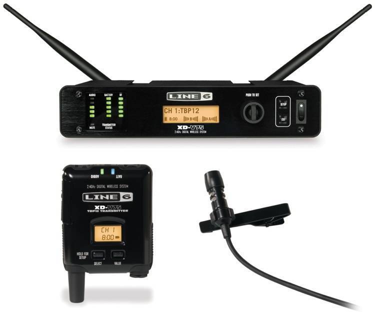 Line 6 XD V75L Digital Wireless 14 Freq. Lav Mic System