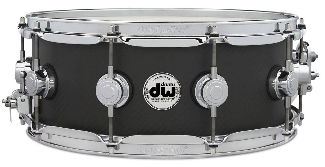 Collector\'s Series Carbon Fiber Snare with Chrome Hardware - 5.5x14\'\'