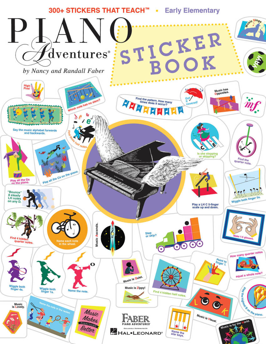 Piano Adventures Sticker Book - Faber/Faber - Piano - Book