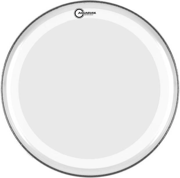 Super Kick II Texture Coated White Bass Drum Head - 22\'\'