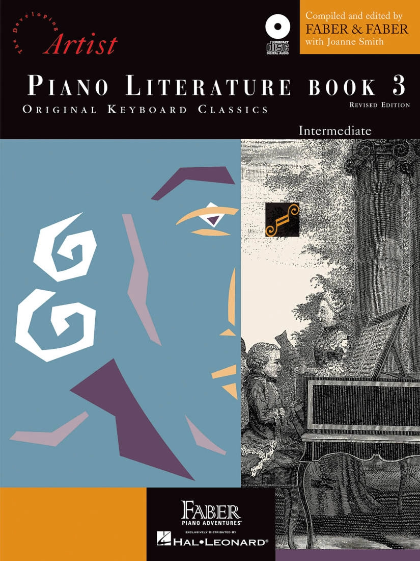 Piano Adventures Piano Literature, Book 3 - Faber/Faber - Book/CD