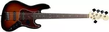 American Standard Jazz Bass 5-String Rosewood - 3 Tone Sunburst