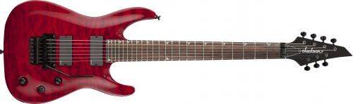 Jackson SLATXMGQ3-7 Soloist - Quilted Maple Top - Transparent Red