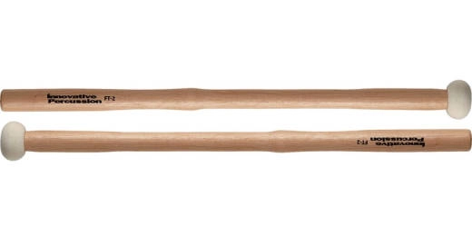 Innovative Percussion - FT-2 Multi-Tom Mallet Pair - Hickory/Hard Felt