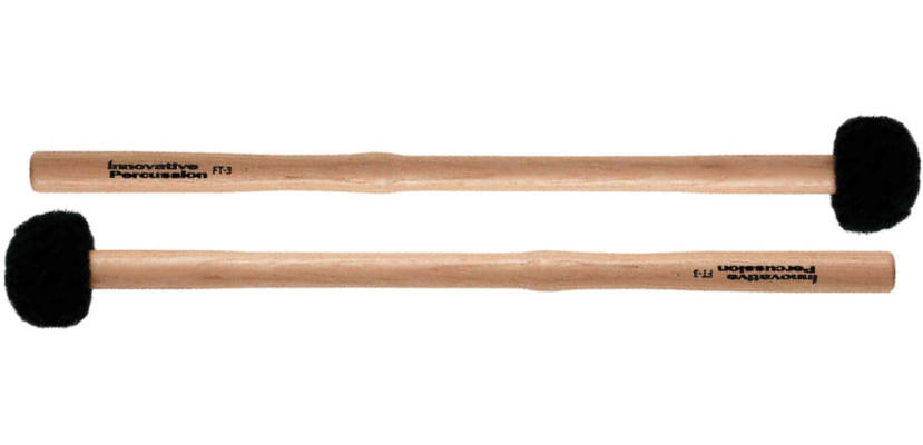 FT-3 Multi-Tom Mallet Pair - Hickory/Soft Fleece