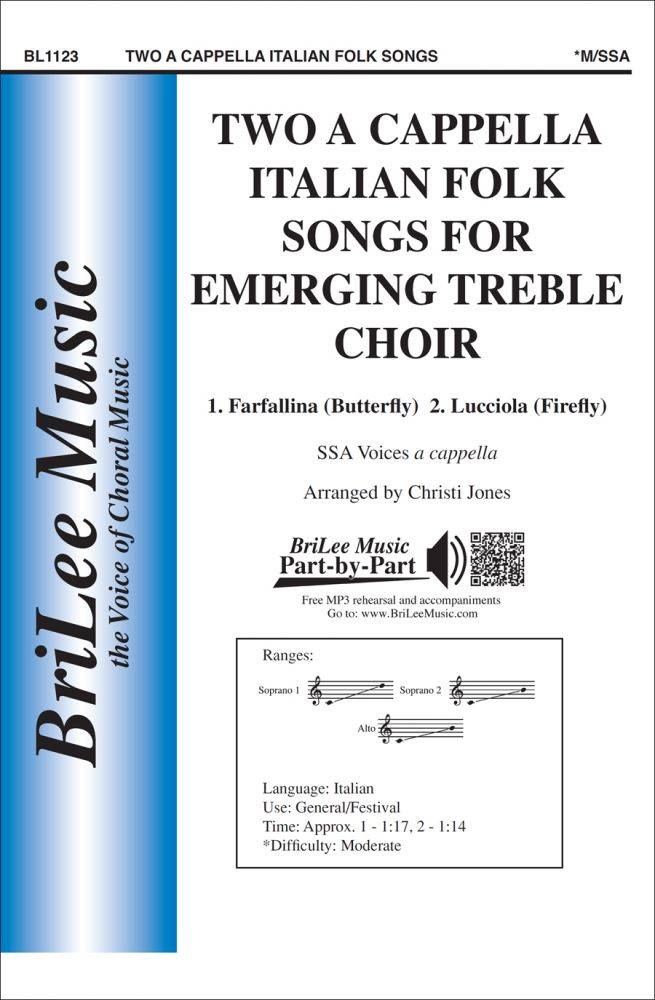 Two A Cappella Italian Folk Songs for Emerging Treble Choir - Jones - SSA