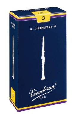 Traditional Bb Clarinet Reeds (10/Box) - 3