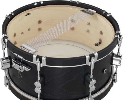 Concept Maple Classic Snare Drum 6.5x14\'\' - Ebony with Ebony Hoops