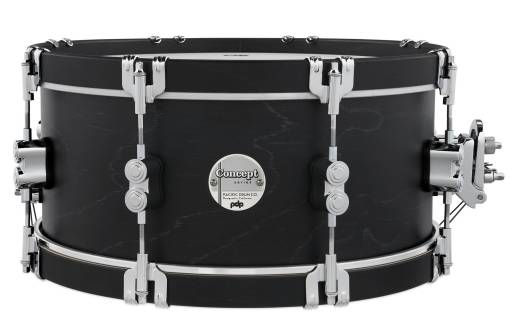 Pacific Drums - Concept Maple Classic Snare Drum 6.5x14 - Ebony with Ebony Hoops