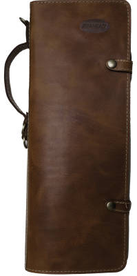 Handmade Leather Stick Case - Brown