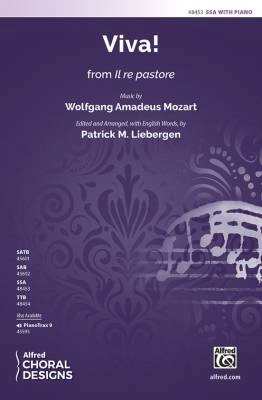 Alfred Publishing - Viva! (from Il re pastore) - Mozart/Liebergen - SSA