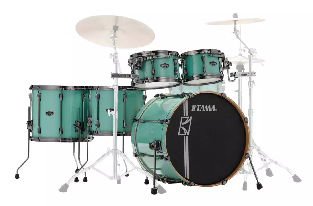 Superstar Hyper-Drive Maple 5-Piece Shell Pack (22,10,12,14,16,MC69) - Sea-Foam Green
