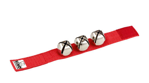 Nino Wrist Bells with 9 inch Strap - Red