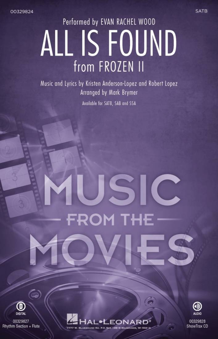 All Is Found (from Frozen II) - Lopez/Anderson-Lopez/Brymer - SATB