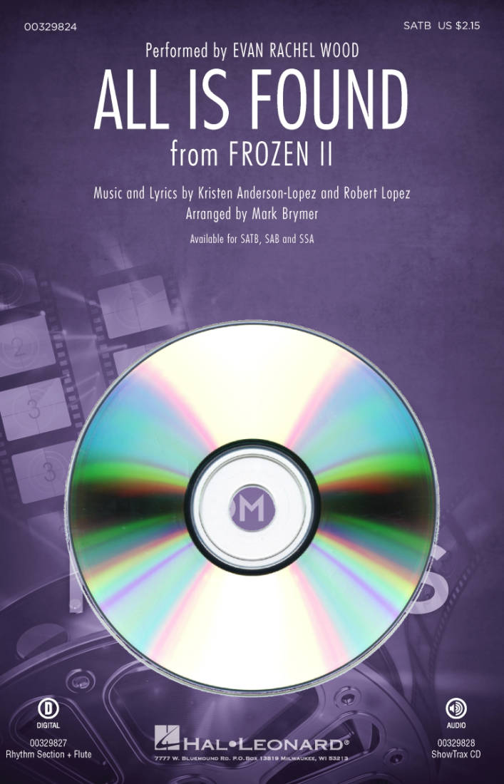All Is Found (from Frozen II) - Lopez/Anderson-Lopez/Brymer - ShowTrax CD