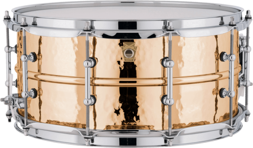 Bronze Phonic 6.5x14\'\' Snare - Hammered Shell, Tube Lugs