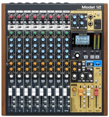 Tascam - Model 12 Mixer / Interface / Recorder / Controller, 12x10 Channel