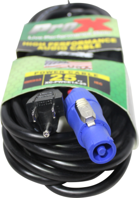 Powercon Blue to Edison 110V Cable - 25\'