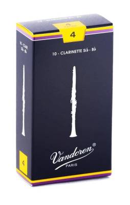 Traditional Bb Clarinet Reeds (10/Box) - 4