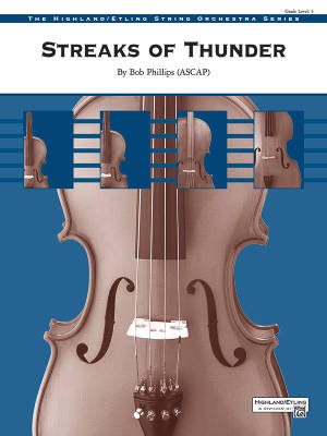 Alfred Publishing - Streaks of Thunder - Phillips - String Orchestra - Gr. 3
