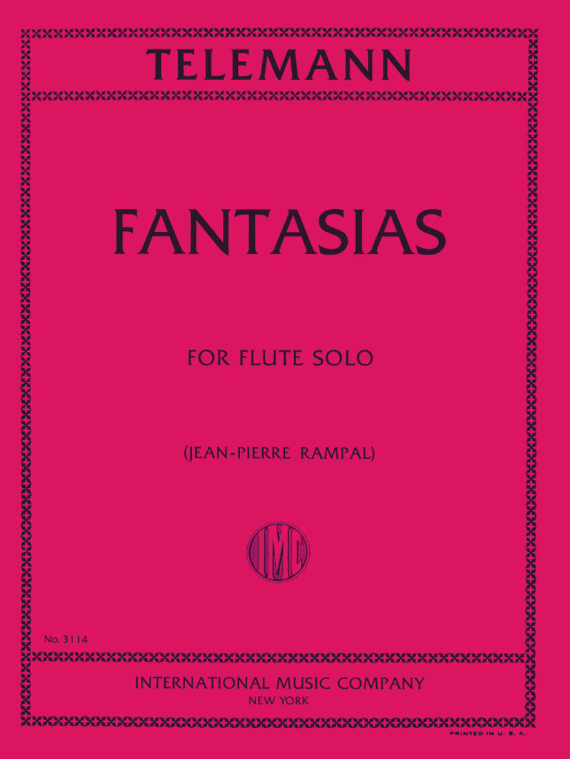 Twelve Fantasias - Telemann/Rampal - Flute - Book