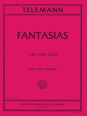 Twelve Fantasias - Telemann/Rampal - Flute - Book