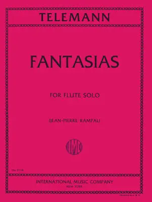 International Music Company - Twelve Fantasias - Telemann/Rampal - Flute - Book