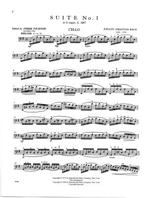 Six Suites, S. 1007-1012 - Bach/Fournier - Cello - Book